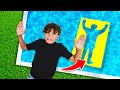 JUMPING through IMPOSSIBLE SHAPES into the pool!