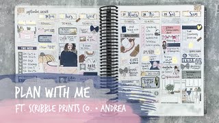 plan with me • ft. scribble prints co. • erin condren vertical