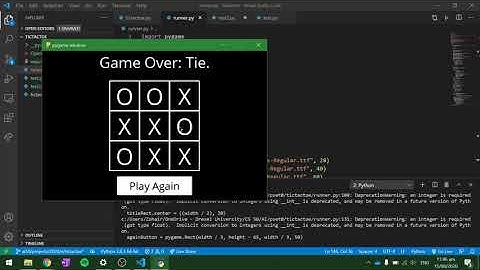 CS 50 AI: Tictactoe Demo: pset0b