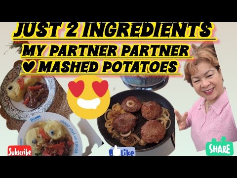 In Just 2 Ingredients / Partner Always Loves Mashed Potatoes#erlinda60mixvlog#mashespotatoes#burger