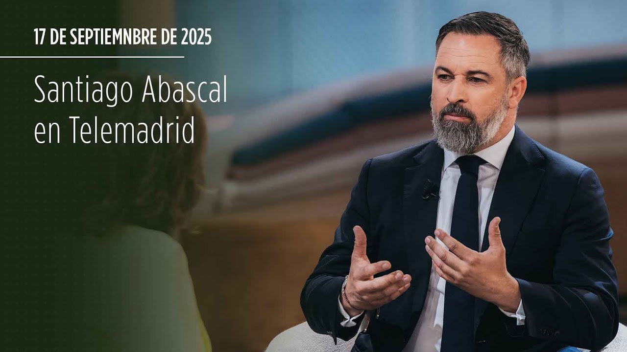 ‼ Entrevista completa a Santiago Abascal en Telemadrid