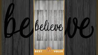 Believe Script Metal Sign - Steel Wall Art
