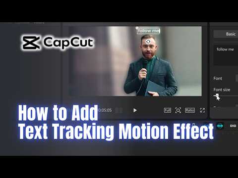 How to Add Text Tracking Motion Effect in CapCut PC