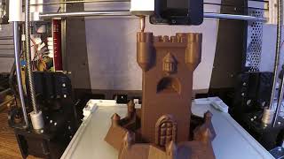 3D печать шоколадом - Большой замок из шоколада