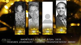BTJAs 2020 Features Journalist of the Year - Ground Transportation