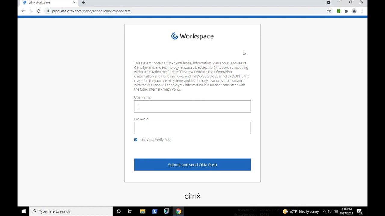 サービス継続性 Citrix Workspace
