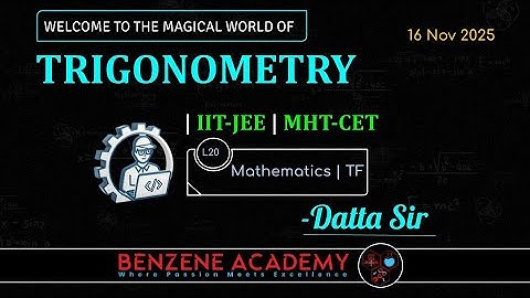 Range of Trigonometric Functions | JEE Main | JEE Adv | BENZENE ACADEMY