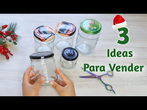 Adornos Navideños Para Vender o Regalar - Manualidades Navideñas Con Frascos de Vidrio - #diynatal