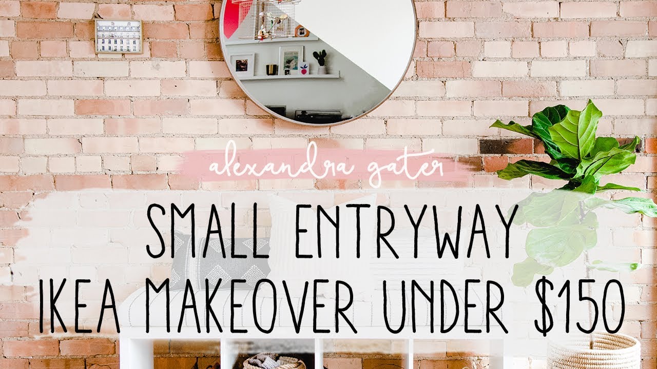 Small Entryway Ikea Makeover Under 150 My Rental Reno S1 E4