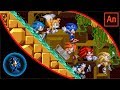 Team Sonic in Labyrinth Zone