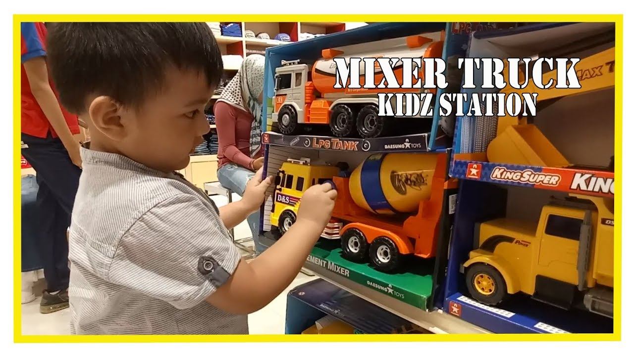  Mainan  Anak  Mobil Truk  Molen  Truk  Pasir Dump Truck Mixer 