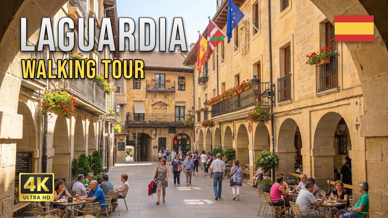 Laguardia, Spain 🍷 The Town Above Underground Wine Cellars | 4K Walking Tour