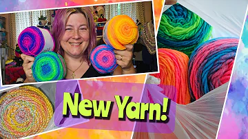 New Yarn JOANN Neon Rave and Prism