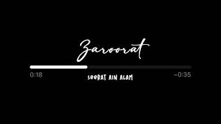 Zaroorat Female Cover | Seerat Ain Alam | Instagram Voice Note Cover Song 2025 #ZarooratCover