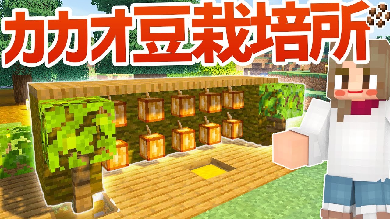 マインクラフト カカオ豆栽培所をつくる マイクラ実況 168 Youtube