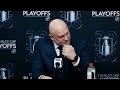 Clayton Keller, Mikhail Sergachev, Ian Cole and André Tourigny | 04.27 Postgame Media