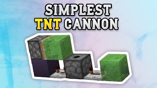 How to make the SIMPLEST TNT Cannon in Minecraft