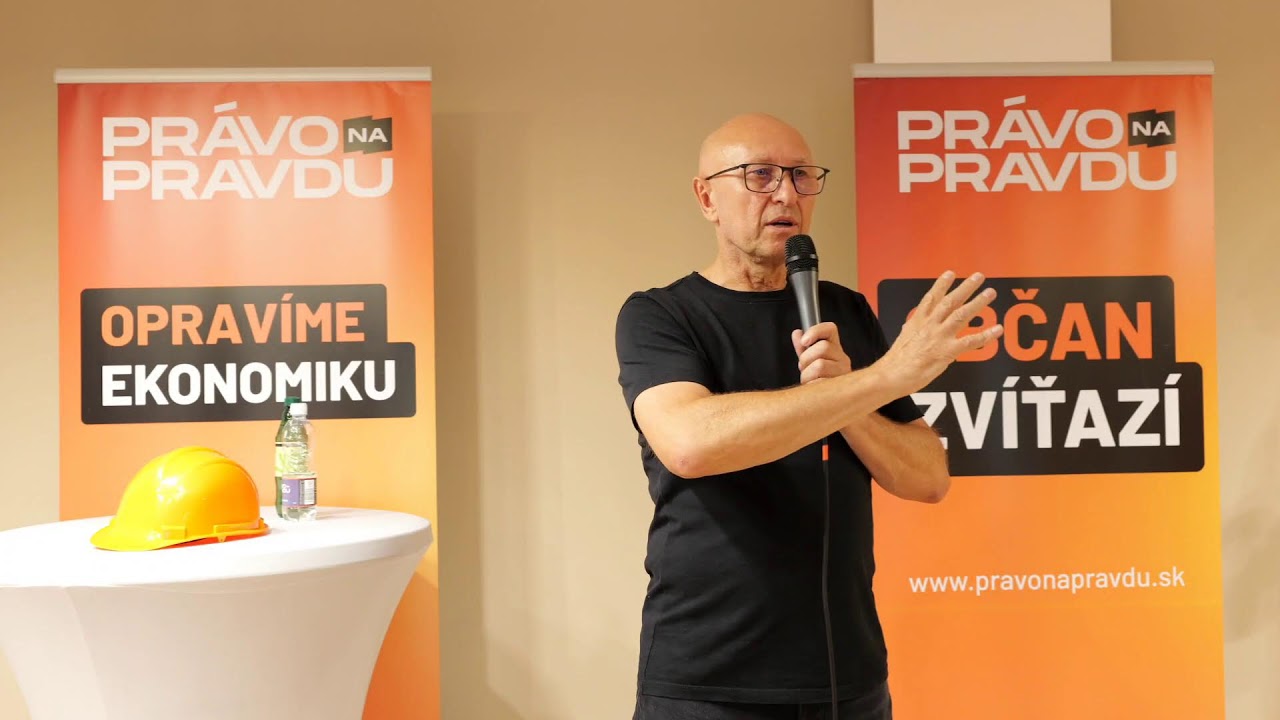 Zoroslav Kollár - ekonomický líder a predseda strany Právo na pravdu, RS