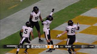 Vanderbilt Football: Tennessee Highlights (2021)