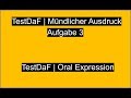 TestDaf | Mündlicher Ausdruck Aufgabe 3