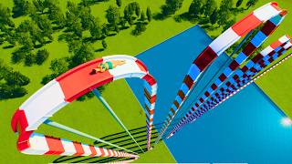 90 Up U0026 90 Down Crazy Water Slide  Planet Coaster 2