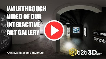 Walkthrough Video | 360 Interactive Virtual Tour | Art Gallery Exhibition