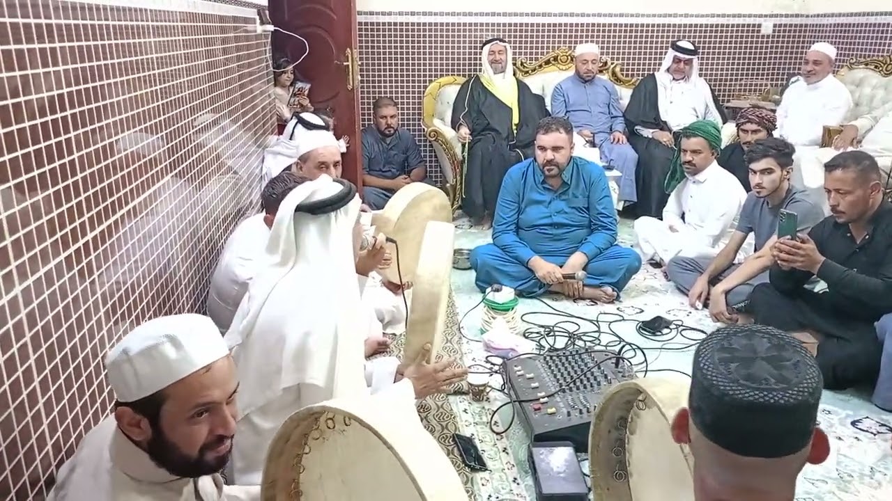 المداح خليل الصلفيج في تكريت بحضور حضرة الشيخ حاتم الراوي الرفاعي قدس الله سره العزيز