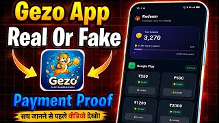 Gezo App Real Or Fake | How To Get Redeem Codes From Gezo App | Gezo App Review | Gezo App Paymen... screenshot 1