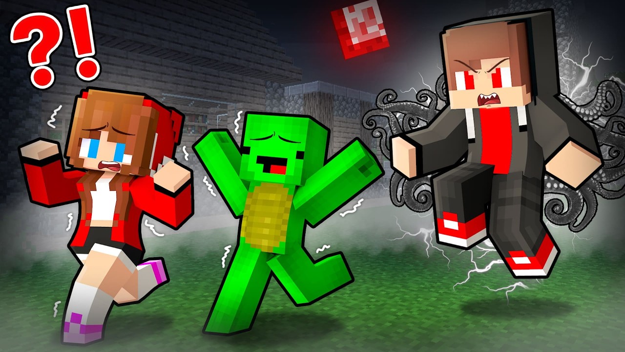 JJ became DARK... FOREVER?! - Maizen Minecraft Animation