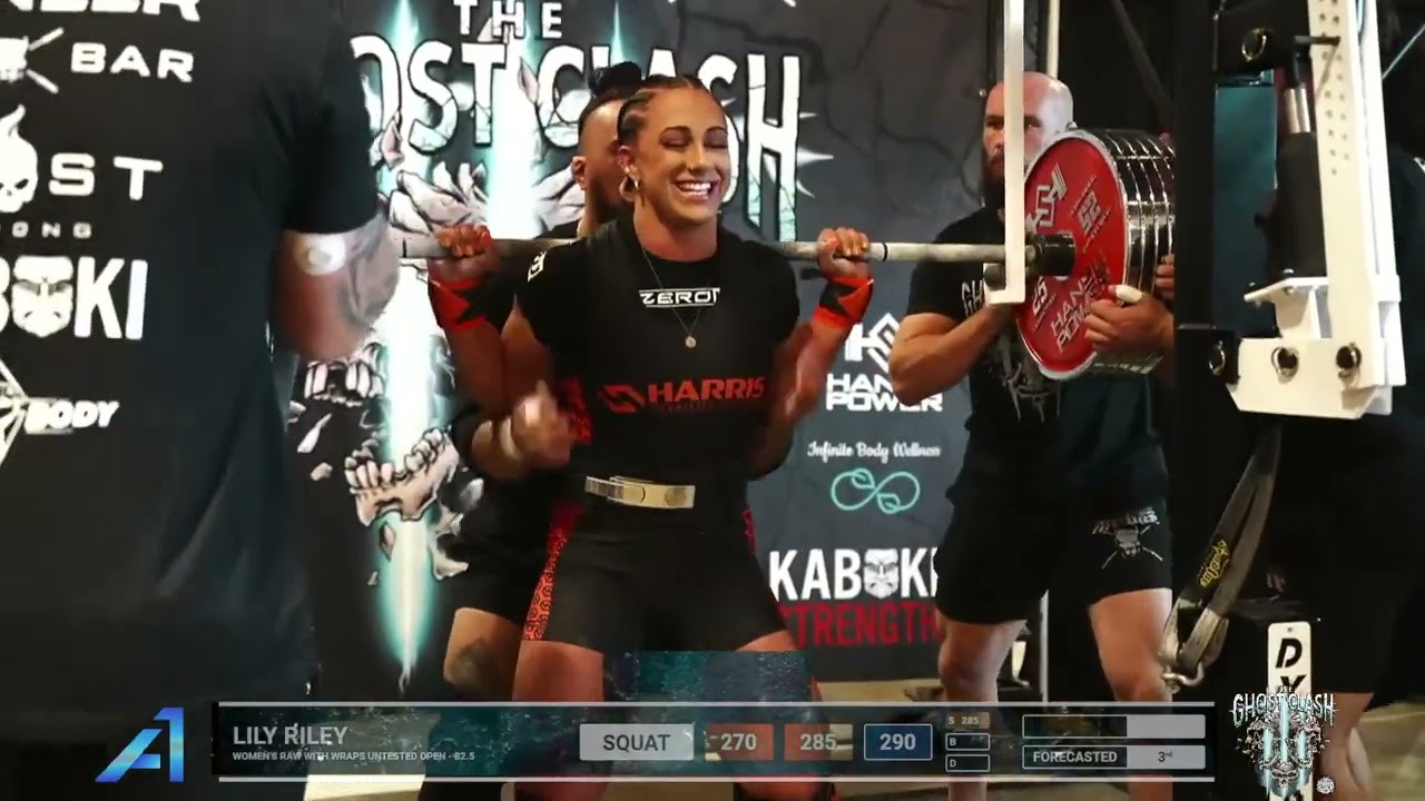 Lily Riley • 3rd place 642.5kg Total (Raw w/ Wraps) • 82.5kg Class • The Ghost Clash 2024