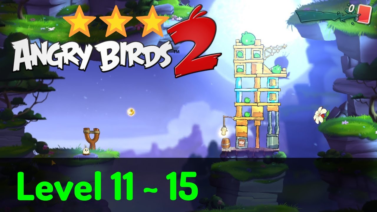 Angry Birds 2 - Feathery Hills: Level 11, 12, 13, 14, 15 ⭐⭐⭐