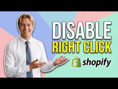 How To Disable Right Click On Shopify Store (Easy Guide)