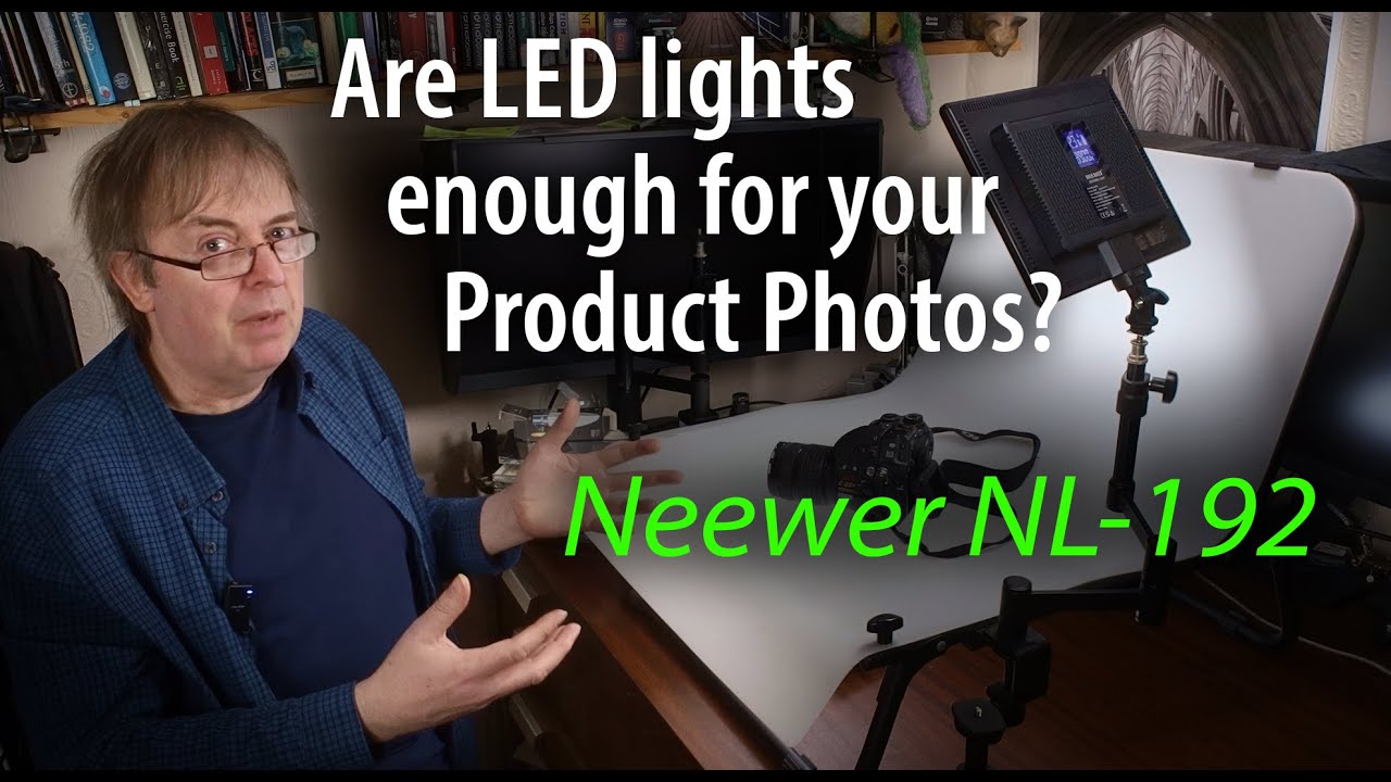 LED Lighting panels for your basic product photography. Neewer NL-192 light quality and uses