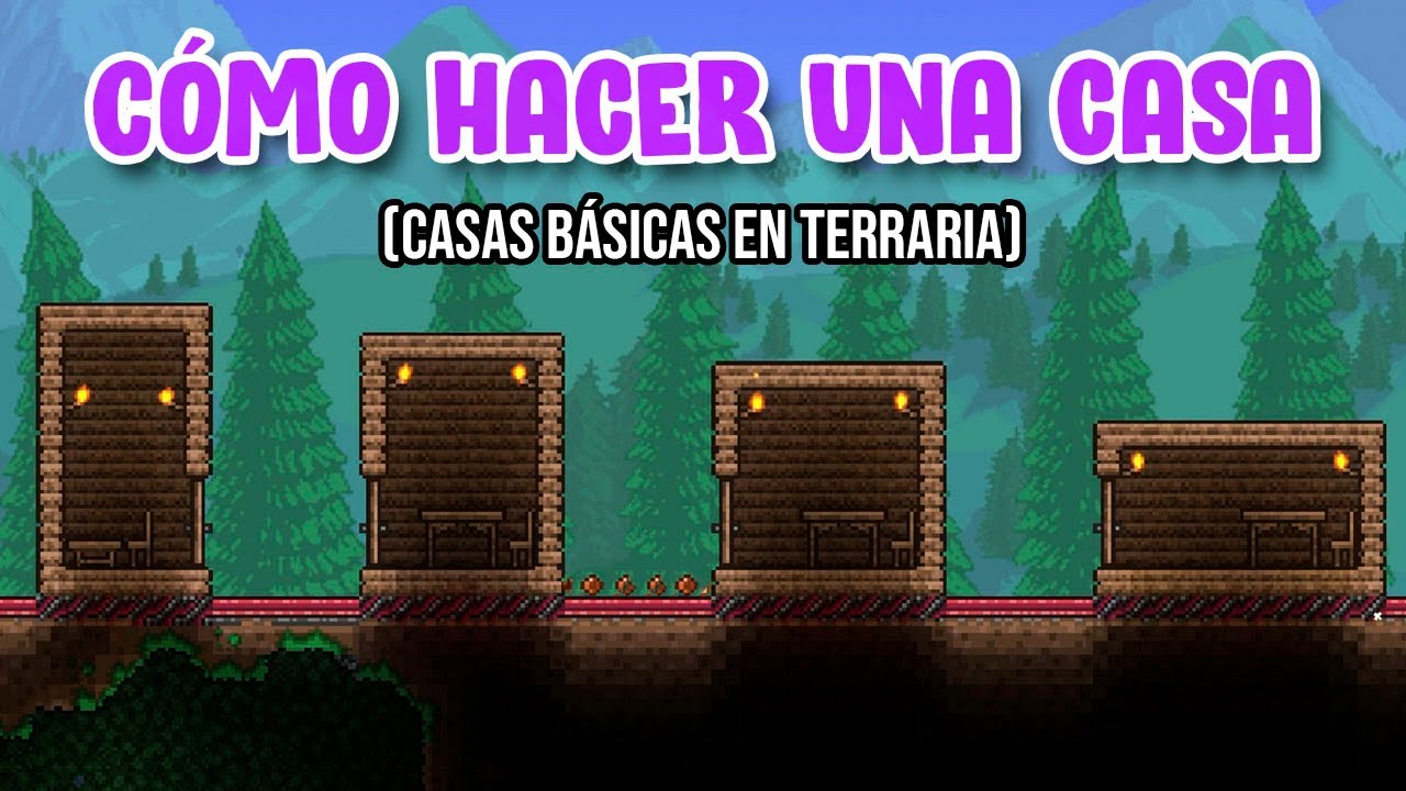 COMO HACER UNA CASA EN TERRARIA | Casas básicas guía rápida - YouTube