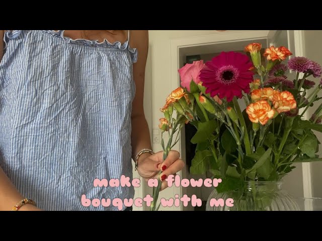ASMR ✨ - make a flower bouquet with me 🌸