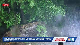 WATCH Storms rip up trees in Westford VT