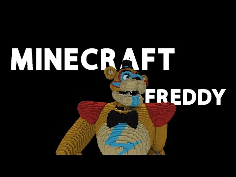 FNAF GLAMROCK FREDDY Minecraft Speed Build #shorts