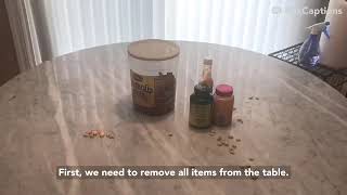 OT LESSON - CLEANING THE TABLE
