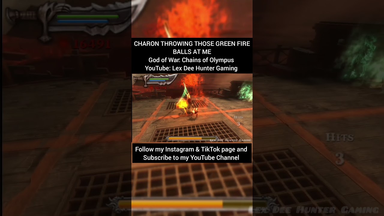 CHARON IS THROWING GREEN FIRE BALLS AT ME 