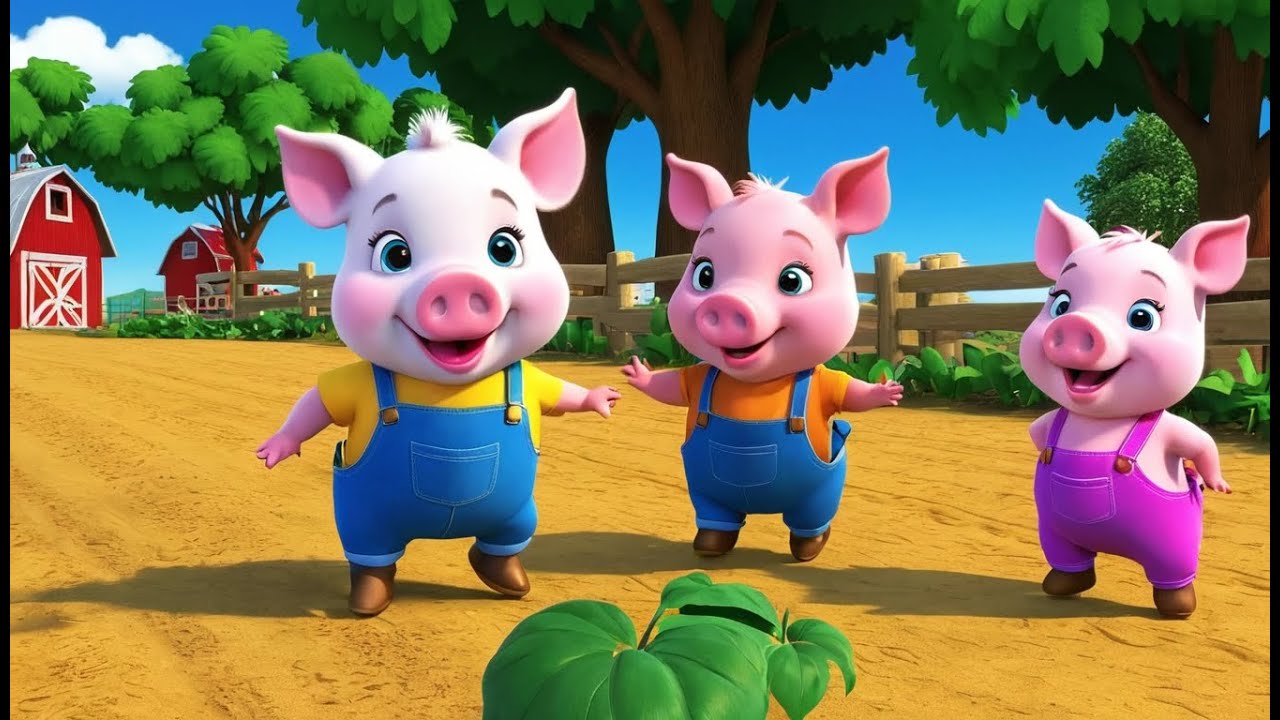 Little Pig the Happy Farmer | Fun Farm Adventure Kids Nursery Rhyme Animation