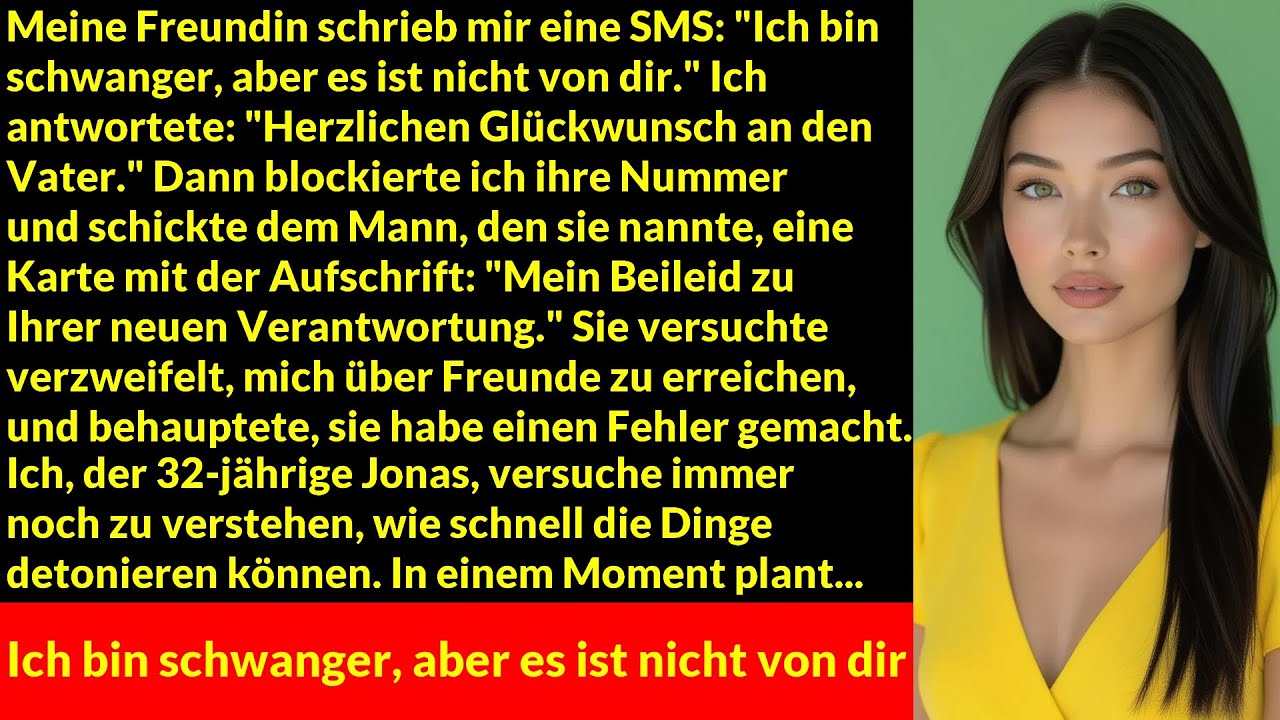 Meine Freundin schrieb mir eine SMS: "Ich bin schwanger, aber es ist nicht von dir"