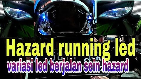 Cara buat sein running led mode hazard atau led berjalan Lampu hazard