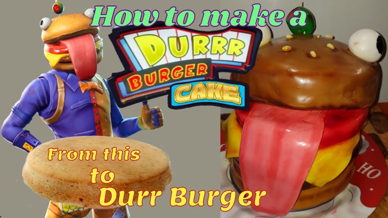 Making a FORTNITE Durrr Burger Cake - YouTube