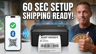 Bluetooth Thermal Printer Setup in 60 Seconds | Shipping Label Ready