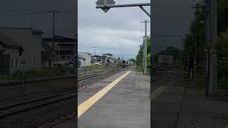 汽笛鳴らすH100形DECMO西帯広駅#jr北海道 #根室本線#h100