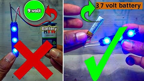 how to convert 12 volt led light [3.7 volt] |12 वोल्ट की एलइडी चिप को 6. वोल्ट से कैसे चलाएं 🤨