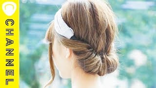 ヘアバンドで出来る♡ギブソンタック