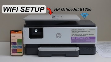 HP OfficeJet Pro 8135e WiFi Setup - Connect To Home Wireless Network & Add To iPhone.
