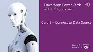 PowerApps Power Cards - Card 5 - Connect to a Data Source