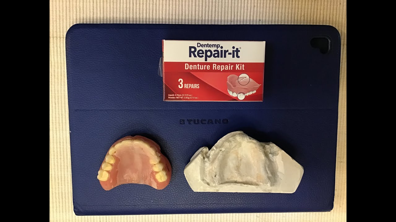 Home denture repair YouTube